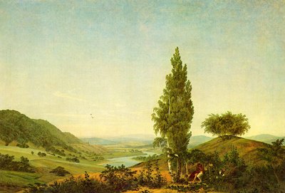 O verão (paisagem com amantes) de Caspar David Friedrich